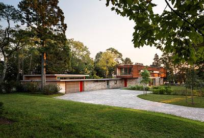 Piedra, Madera y Luz, en Casa Moderna , Connecticut