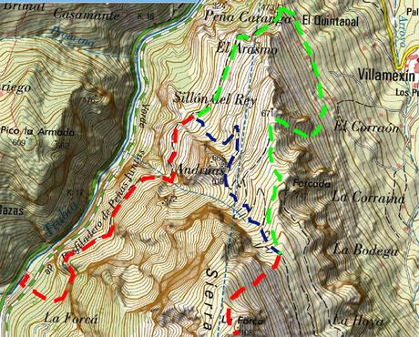 LA FORCADA Y CUETO MAR POR LA SENDA LA CRUZ