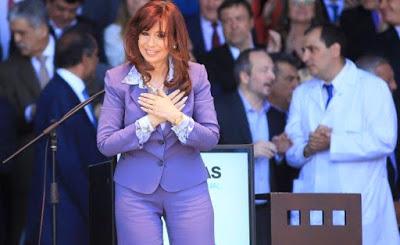 Cristina Fernandez de  Kirchner dono  $ 750.000 al hospital de niño de la plata