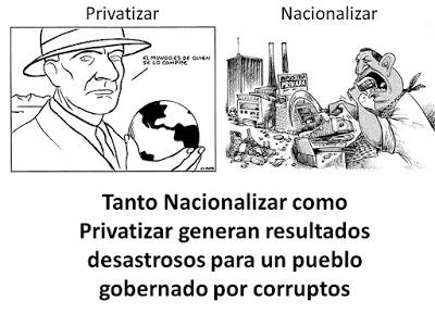 ¿Que es mejor Privatizar o Nacionalizar?