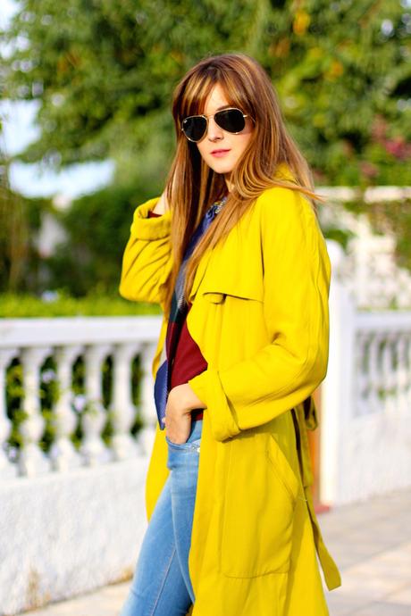 Mustard and Burgundy Mustard and Burgundy