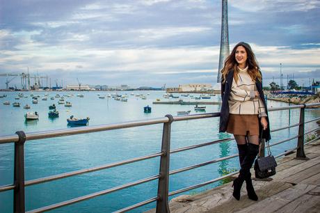 PLAIDS+OVER THE KNEE BOOTS botas moteras