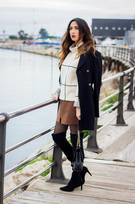 PLAIDS+OVER THE KNEE BOOTS PLAIDS+OVER THE KNEE BOOTS