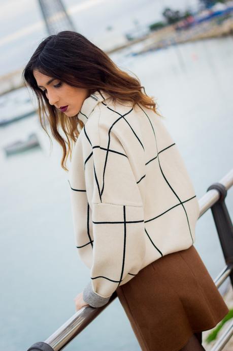 PLAIDS+OVER THE KNEE BOOTS estampado de cuadros