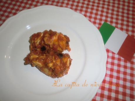 Pollo a la pizzaiola Pollo a la pizzaiola