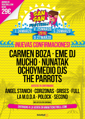 SanSan Festival 2016: Últimas Confirmaciones SanSan Festival 2016: Últimas Confirmaciones
