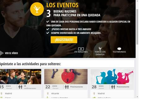Como funciona Meetic Los eventos de Meetic