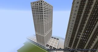Réplica Minecraft. Rascacielos U.S. Bank de Milwaukee, Wisconsin Réplica Minecraft. Rascacielos U.S. Bank de Milwaukee, Wisconsin