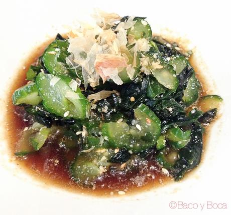 Sinomono Ensalada de pepino y alga Koryo baco y boca