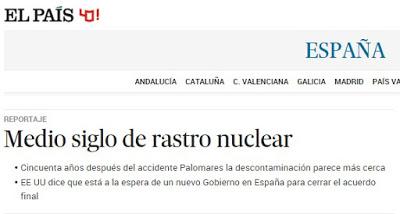 PALOMARES: CINCUENTA AÑOS CONVIVIENDO CON LA CONTAMINACIÓN NUCLEAR