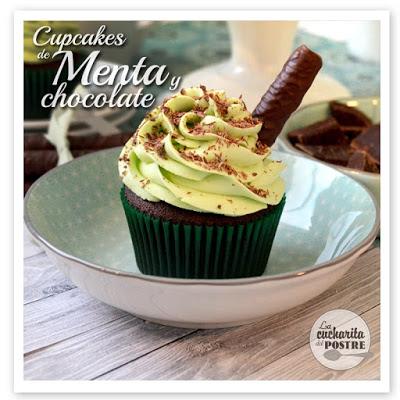 CUPCAKES DE MENTA Y CHOCOLATE / MINT AND CHOCOLATE CUPCAKES CUPCAKES DE MENTA Y CHOCOLATE / MINT AND CHOCOLATE CUPCAKES