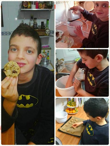 GALLETAS CON TROCITOS DE CHOCOLATE Y AVELLANAS