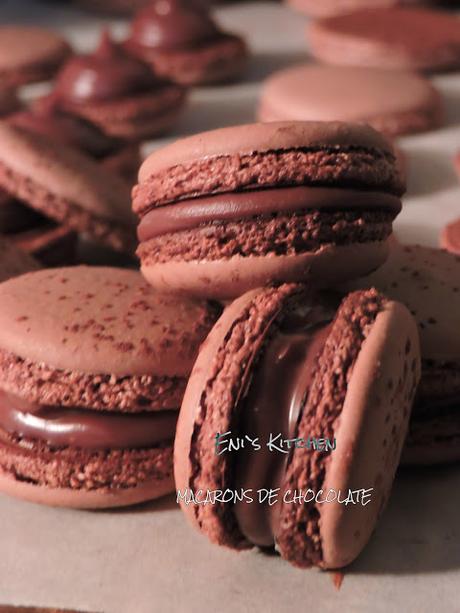 Macarons de chocolate