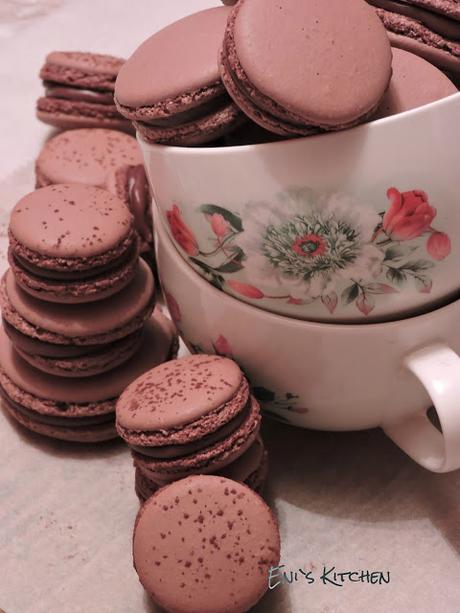 Macarons de chocolate