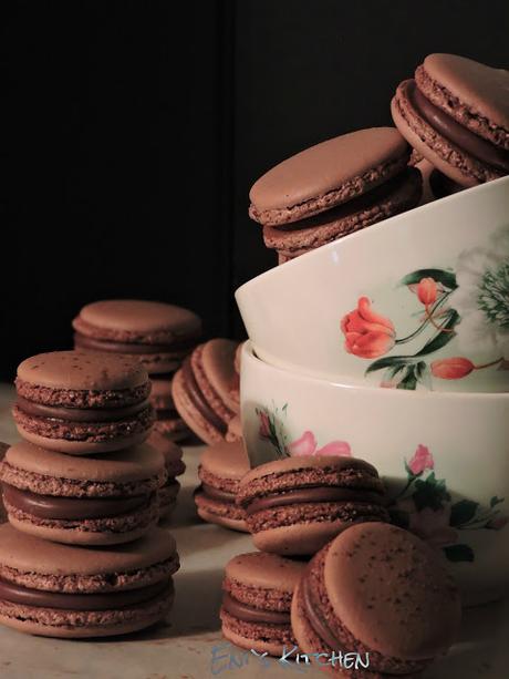 Macarons de chocolate