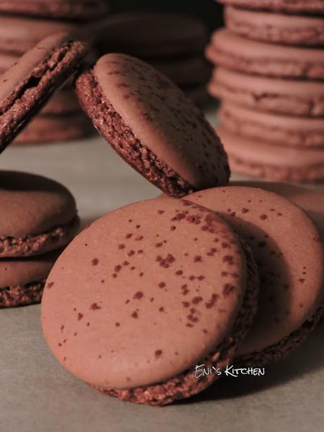 Macarons de chocolate Macarons de chocolate