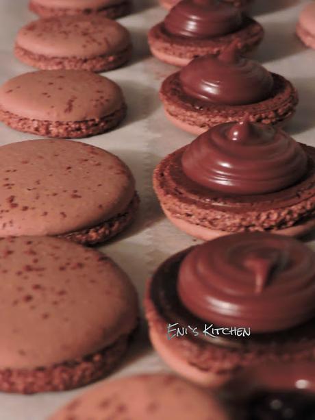 Macarons de chocolate Macarons de chocolate