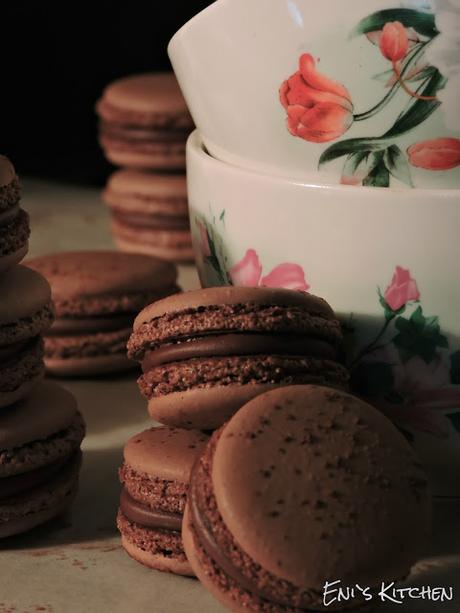 Macarons de chocolate