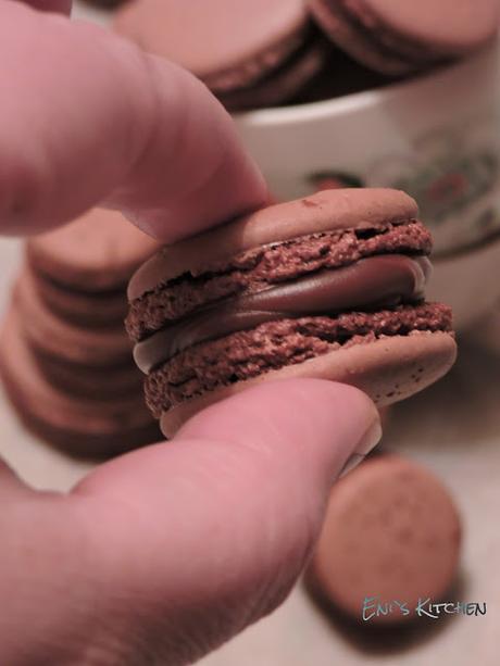 Macarons de chocolate