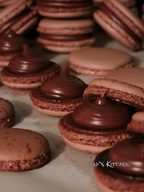 Macarons de chocolate