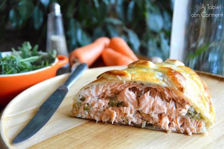 Salmón Relleno en Hojaldre