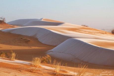 Arabia Saudí registra su primera nevada en 85 años