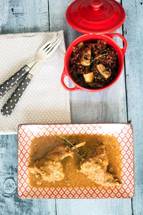 Conejo guisado en su salsa Conejo guisado en su salsa