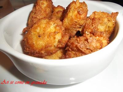 Buñuelos de bacalao a la española Buñuelos de bacalao a la española