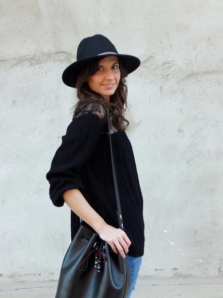 long grey coat - leopard booties - fedora hat - fashion blogger outfit 