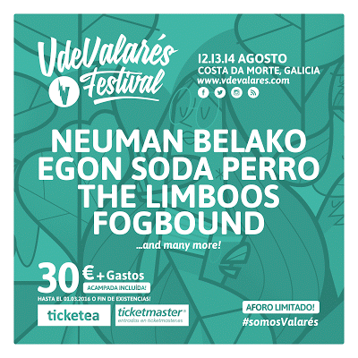V de Valarés Festival 2016: Neuman, Belako, Egon Soda, Perro...