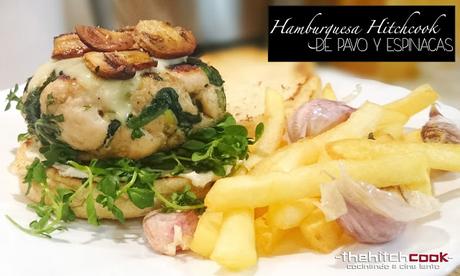 HAMBURGUESA HITCHCOOK DE PAVO Y ESPINACAS (Fast Healthy Food)
