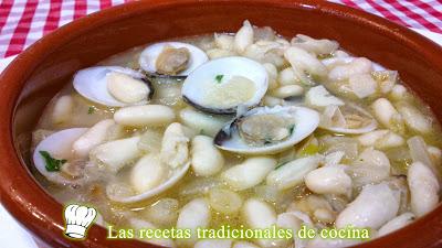 Receta de Alubias con Almejas