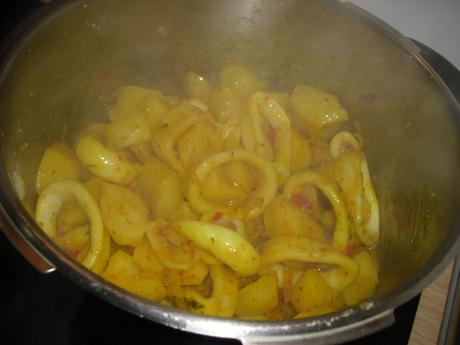 RECETA FÁCIL DE CAZUELA DE CALAMARES Y LANGOSTINOS LA COCINITA DE AROA