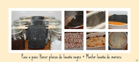 Lasaña negra de marisco... para Desafío en la cocina Lasaña negra de marisco... para Desafío en la cocina