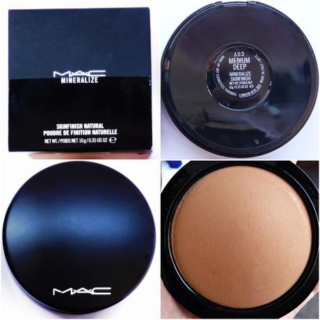 Polvos minerales de MAC (Mineralize Skinfinish Natural, tono Medium Deep)