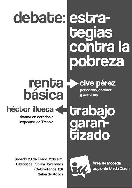 Debate en Gijón ¿Renta Básica Universal o Trabajo Garantizado?