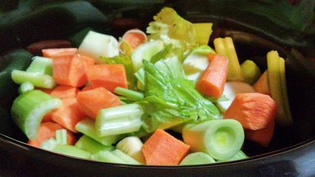 Caldo de cocido en Slow Cooker