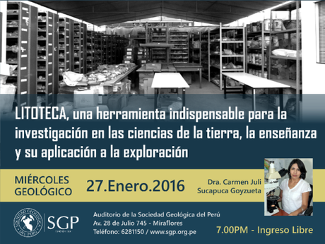 Conferencia en la SGP el miércoles 27-enero-2016 Conferencia en la SGP el miércoles 27-enero-2016