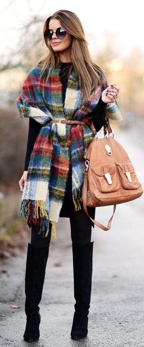 Looks inspiración : Prendas calentitas y maxi- bufandas. Looks inspiración : Prendas calentitas y maxi- bufandas.