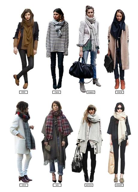 Looks inspiración : Prendas calentitas y maxi- bufandas. Looks inspiración : Prendas calentitas y maxi- bufandas.