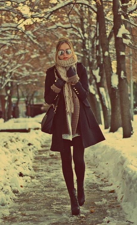 Looks inspiración : Prendas calentitas y maxi- bufandas. Looks inspiración : Prendas calentitas y maxi- bufandas.
