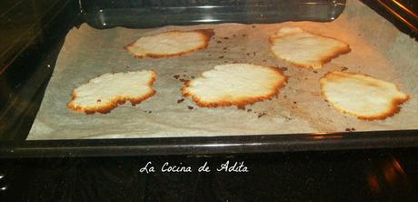 Crujientes de coco, hechos con turrón Crujientes de coco, hechos con turrón