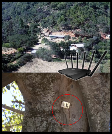 El refugio del Chapo Guzmán en la sierra tenía WiFi El refugio del Chapo Guzmán en la sierra tenía WiFi