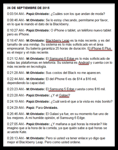 Mensajes de BBM entre el chapo Guzman y su abogado Mensajes de BBM entre el chapo Guzman y su abogado