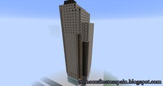 Réplica Minecraft: Rascacielos One Post Office Square, Boston, Estados Unidos.