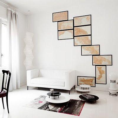 Ideas para combinar cuadros con distintos marcos. Ideas para combinar cuadros con distintos marcos.