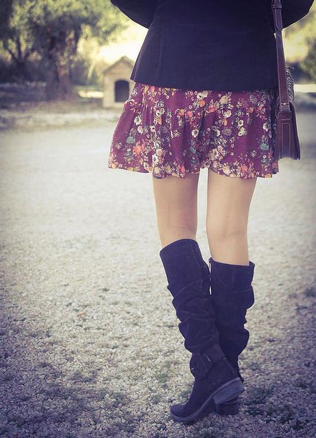 Vestido boho/hippie de flores: outfits