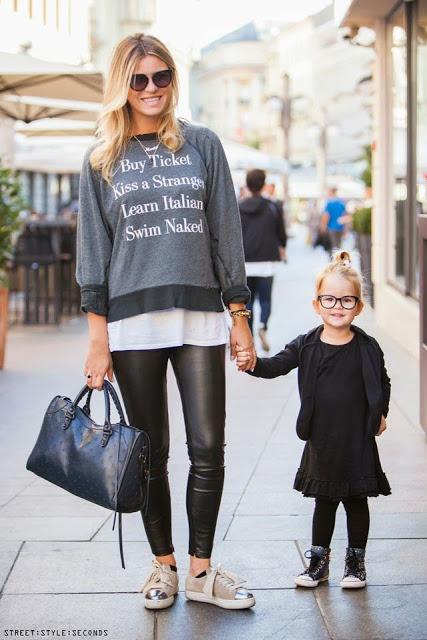 STREET STYLE INSPIRATION; MOM & BABIES.-