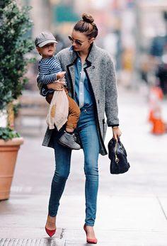 STREET STYLE INSPIRATION; MOM & BABIES.-