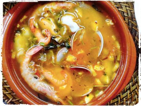 Recetas de sopas de pescado Sopa de pescado con quisquillas_ SopasFotor